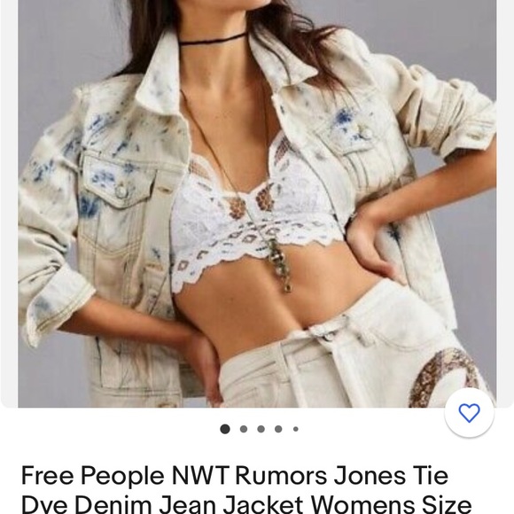 Tye dye denim jacket j NWT Jones tie dye blue Jean jacket size Small mid… - Picture 11 of 15